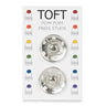 TOFT Pom Pom Press Studs | Interchangeable Hat Fasteners, , Swap pom poms easily with TOFT’s press studs. Perfect for hats—mix and match alpaca or bright pom poms with secure, reusable fasteners., Knit With Me