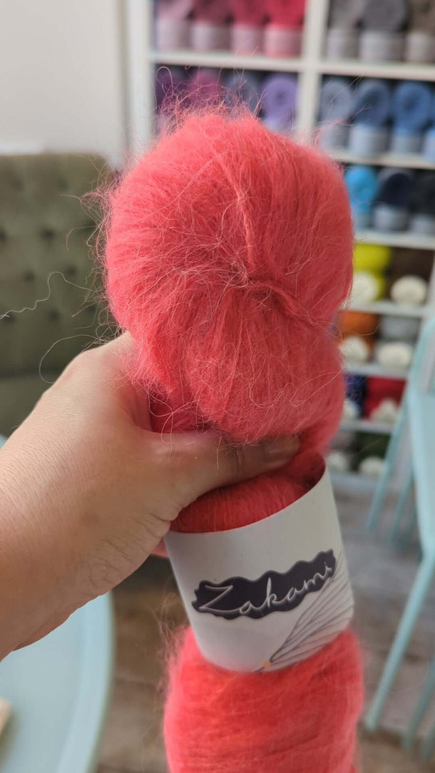 Zakami | Brushed Suri Alpaca | 100% Brushed Suri Alpaca | Fingering Yarn, Colour: Whispered Melodies From Ancient Times, Dreamy 100% Brushed Suri Alpaca is incredibly soft and light in a very different way to Silk Mohair. It can absolutely be used on it's