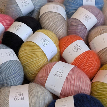 Puno Fine by Majo Garn | Luxurious Alpaca & Cotton Yarn, Colour: Ivory 100, Shop Puno Fine by Majo Garn—a luxurious blend of baby alpaca, merino, and cotton. Lightweight, soft, ethical, and perfect for delicate knitting projects, Knit With Me