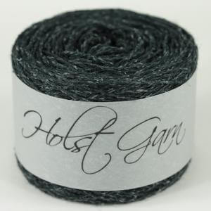 Holst Garn | Tides Yarn | Wool Silk Tweed Blend, Colour: Raven, Tweed-effect yarn in wool & silk—Tides is soft, drapey & ideal knitting wool UK for garments, lace & crochet. Blooms beautifully after washing., Knit With Me