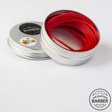 Knitting Barber | Stitch Holder Cords | No Hassle Try-On, Color: Red, Keep stitches secure while trying on your knits! Knitting Barber cords attach to your needle tips and hold stitches safely—ideal for sleeves and sweaters., Knit With Me