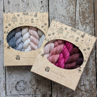 Manos del Uruguay | Fino Mini Skeins | Merino Silk Yarn, Color: Maud, Fino Mini Skeins blend soft merino & silk for luxe knits. Perfect UK yarn for gradients, colourwork & ethical making with rural impact., Knit With Me