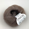 Silk and Kid Mohair yarn by Onion in 3004 Powder