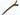Wood Shawl Fastening pin in smooth mid brown, Textile Garden design, perfect for securing shawls and cardigans, approx 100mm length.