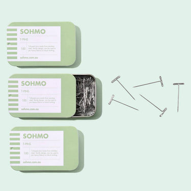 SOHMO T-Pins | Stainless Steel Blocking Pins in option at Knit With Me yarn shop