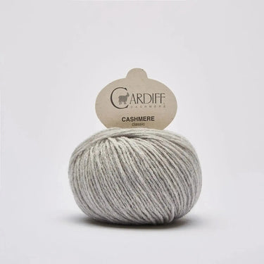 Cardiff Cashmere Classic yarn ball for Sophie Scarf Kit knitting project