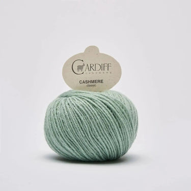 Cardiff Cashmere Classic yarn ball, part of the Sophie Scarf Kit for knitting a stylish accessory.