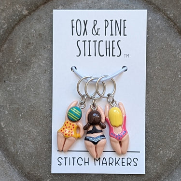Stitch Markers | Fox & Pine in Little Swimmers option at Knit With Me yarn shop