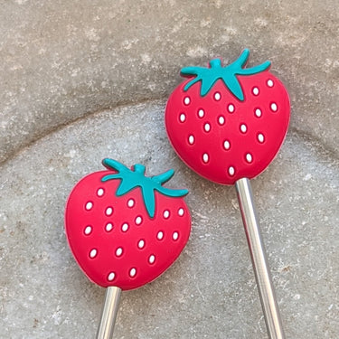 Stitch Stoppers | Fox & Pine Stitches in Strawberry option at Knit With Me yarn shop