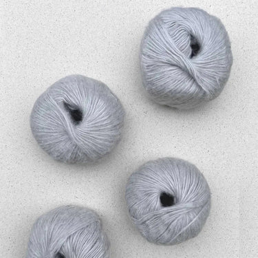 Suave | Pascuali | Cotton that feels like Cashmere, Colour: Silver 100, Organic cotton yarn that feels like cashmere! Suave from Pascuali is a soft alternative yarn for wool allergies or sensitive skin and is vegan-friendly., Knit With Me