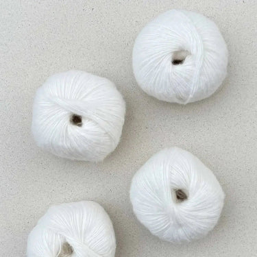 Suave | Pascuali | Cotton that feels like Cashmere, Colour: white 96, Organic cotton yarn that feels like cashmere! Suave from Pascuali is a soft alternative yarn for wool allergies or sensitive skin and is vegan-friendly., Knit With Me