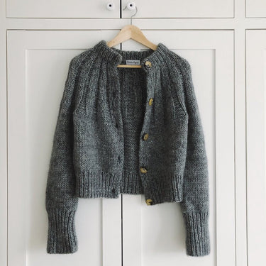 Sunday Cardigan | PetiteKnit | Printed Pattern in option at Knit With Me yarn shop