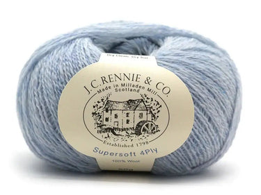 J.C. Rennie | Supersoft 4ply Yarn | 100% Wool, Color: New Amethyst, J.C. Rennie Supersoft 4ply is the original Scottish supersoft wool yarn, featuring a Shetland-style look and heathered tones. Ideal for colourwork and layering., Knit With Me