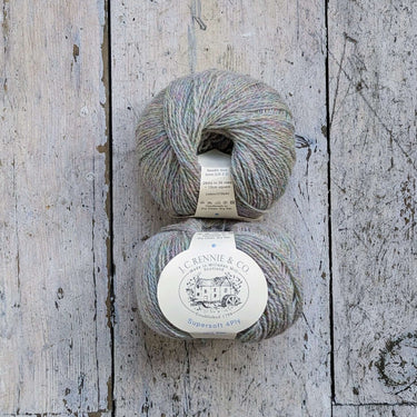 J.C. Rennie | Supersoft 4ply Yarn | 100% Wool, Color: Ugie Pear, J.C. Rennie Supersoft 4ply is the original Scottish supersoft wool yarn, featuring a Shetland-style look and heathered tones. Ideal for colourwork and layering., Knit With Me