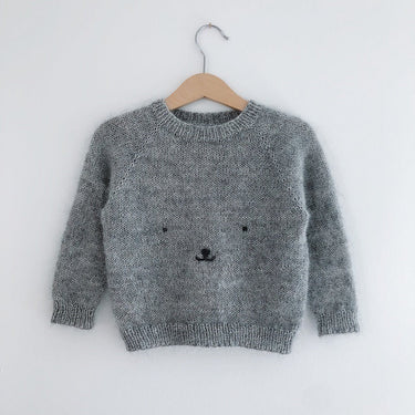Teddy Bear Sweater | PetiteKnit | Printed Pattern in option at Knit With Me yarn shop