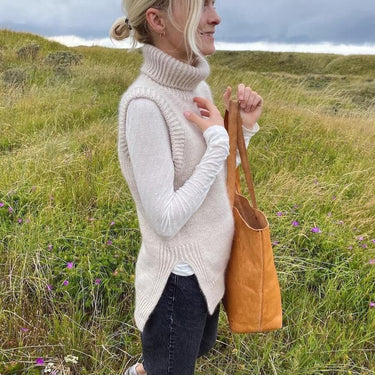 Terrazzo Slipover | PetiteKnit | Printed Pattern in option at Knit With Me yarn shop