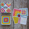 The Granny Square Card Deck featuring colorful crochet designs and patterns, perfect for crafting inspiration and crochet enthusiasts.