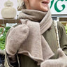 Vienna Set Kit | PetiteKnit Mittens & Scarf in Cashmere, Color: 599 PANNA, Knit the Vienna Set by PetiteKnit in Cardiff Cashmere. Includes 9 balls & PDF pattern—luxury kit for scarf & mittens, perfect for gifting., Knit With Me