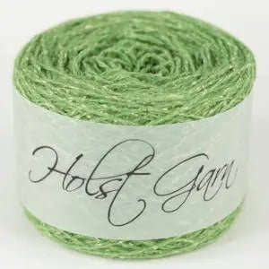 Holst Garn | Tides Yarn | Wool Silk Tweed Blend, Colour: Fern, Tweed-effect yarn in wool & silk—Tides is soft, drapey & ideal knitting wool UK for garments, lace & crochet. Blooms beautifully after washing., Knit With Me