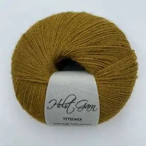 Holst Garn | Titicaca Yarn | Lace Weight Alpaca Wool, Colour: Bronze, Soft lace weight alpaca yarn—Titicaca is perfect for shawls, baby knits or as a carry-along. Ideal knitting wool UK with stunning colour range., Knit With Me