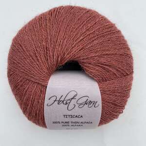 Holst Garn | Titicaca Yarn | Lace Weight Alpaca Wool, Colour: Burlwood, Soft lace weight alpaca yarn—Titicaca is perfect for shawls, baby knits or as a carry-along. Ideal knitting wool UK with stunning colour range., Knit With Me