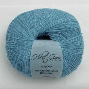 Holst Garn | Titicaca Yarn | Lace Weight Alpaca Wool, Colour: Lagoon, Soft lace weight alpaca yarn—Titicaca is perfect for shawls, baby knits or as a carry-along. Ideal knitting wool UK with stunning colour range., Knit With Me