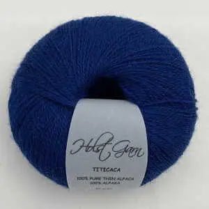 Holst Garn | Titicaca Yarn | Lace Weight Alpaca Wool, Colour: Midnight, Soft lace weight alpaca yarn—Titicaca is perfect for shawls, baby knits or as a carry-along. Ideal knitting wool UK with stunning colour range., Knit With Me