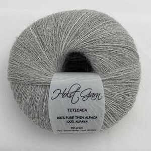 Holst Garn | Titicaca Yarn | Lace Weight Alpaca Wool, Colour: Silver Grey, Soft lace weight alpaca yarn—Titicaca is perfect for shawls, baby knits or as a carry-along. Ideal knitting wool UK with stunning colour range., Knit With Me
