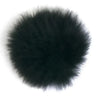 TOFT Alpaca Pom Pom | Ethical Fur for Hats & Scarves, Color: Black, Add soft, natural luxury to hats with TOFT’s ethical alpaca fur pom poms. No alpacas harmed—just beautifully fluffy and easy to attach., Knit With Me