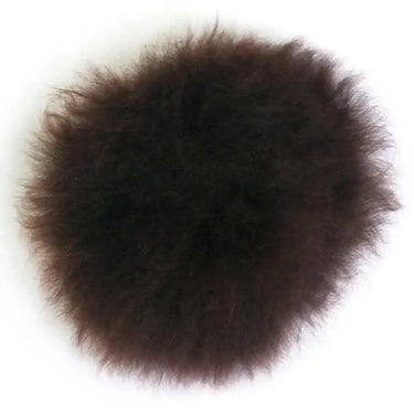 TOFT Alpaca Pom Pom | Ethical Fur for Hats & Scarves, Color: Cocoa, Add soft, natural luxury to hats with TOFT’s ethical alpaca fur pom poms. No alpacas harmed—just beautifully fluffy and easy to attach., Knit With Me