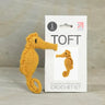 TOFT | Blanche the Seahorse | Mini Crochet Kit UK, , Crochet Blanche the Seahorse with TOFT's mini kit. Includes wool, hook & stuffing—an intermediate UK amigurumi gift from Edward’s Menagerie, Knit With Me