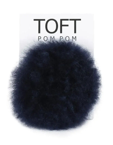 TOFT Alpaca Pom Pom | Interchangeable & Ethical Luxury, Color: Saphire, Swap your look in seconds with TOFT’s bright, ethical alpaca pom poms. Each snap-on pom is cruelty-free and crafted from naturally sourced fur., Knit With Me