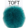 TOFT Alpaca Pom Pom | Interchangeable & Ethical Luxury, Color: Teal, Swap your look in seconds with TOFT’s bright, ethical alpaca pom poms. Each snap-on pom is cruelty-free and crafted from naturally sourced fur., Knit With Me