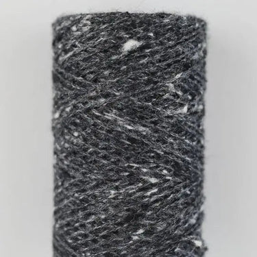 BC Garn | Tussah Tweed | Cruelty-Free Silk Yarn, Colour: 013 Black Spotted Mix, Tussah Tweed by BC Garn is a light fingering silk yarn with tweed texture. Cruelty-free, softens with wear—perfect for summer knits and layering., Knit With Me