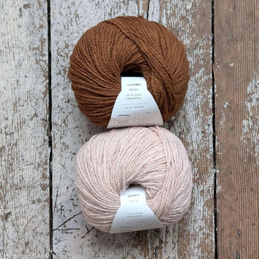 Wolfie Hat Kit | Colourwork Knitting Kit, Colour: Classic Kit 1 - Fusian/Poivre Blanc, Knitted hat kit, includes Ulysse Merino yarn and knitting pattern. A great knitting kit if you want to make your own wooly hat, a knitting hat kit at its best. , Knit W
