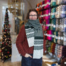 Wool Decanted | Ivy Kit | British Colourwork Scarf, Colour: Bottle Green/Natural Grey, Knit the Ivy scarf in soft British wool. This colourwork kit features Vintage 23 yarn—perfect knitting wool UK for texture, warmth & style., Knit With Me